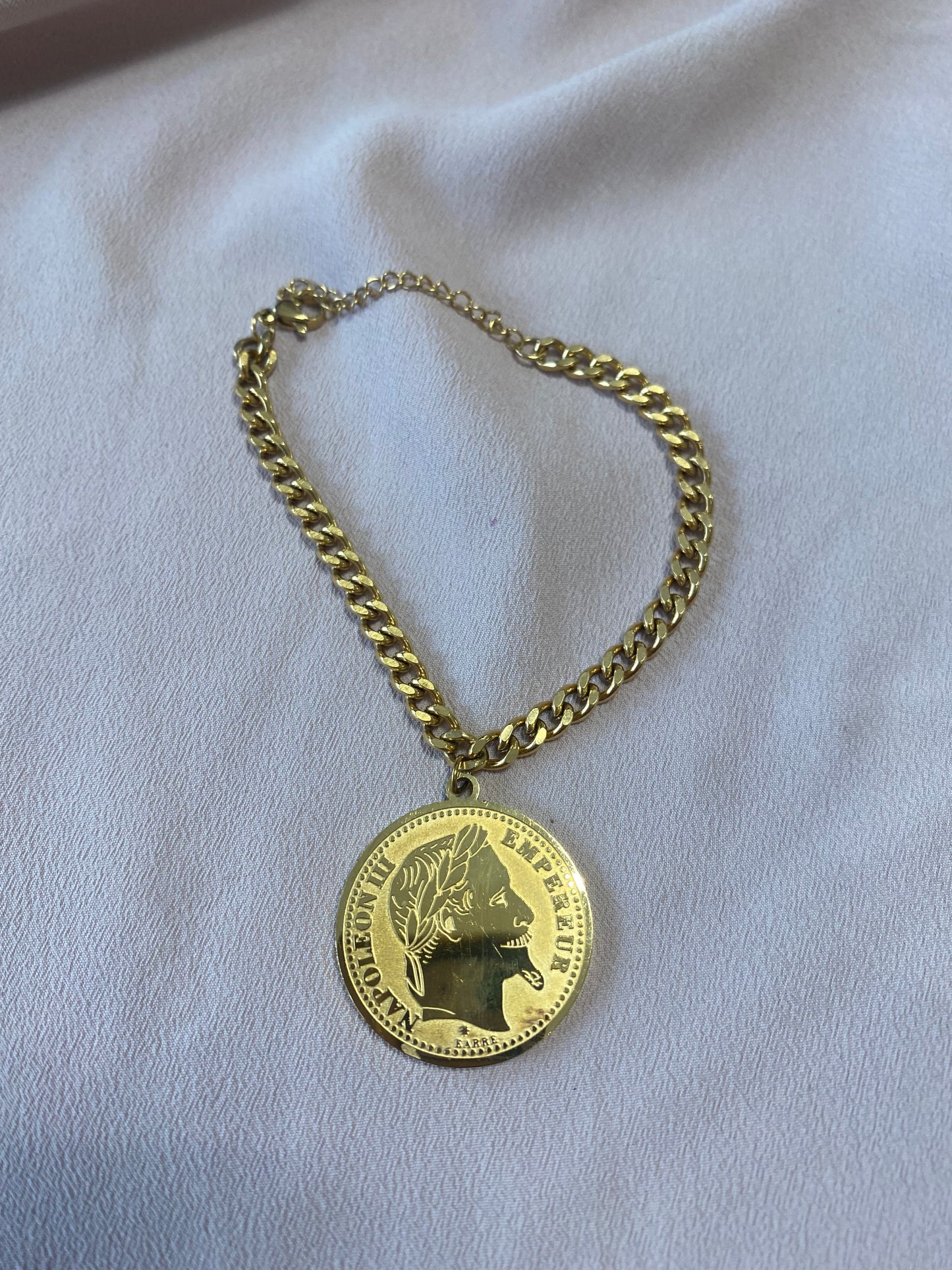 Bracelet pièce Napoléon