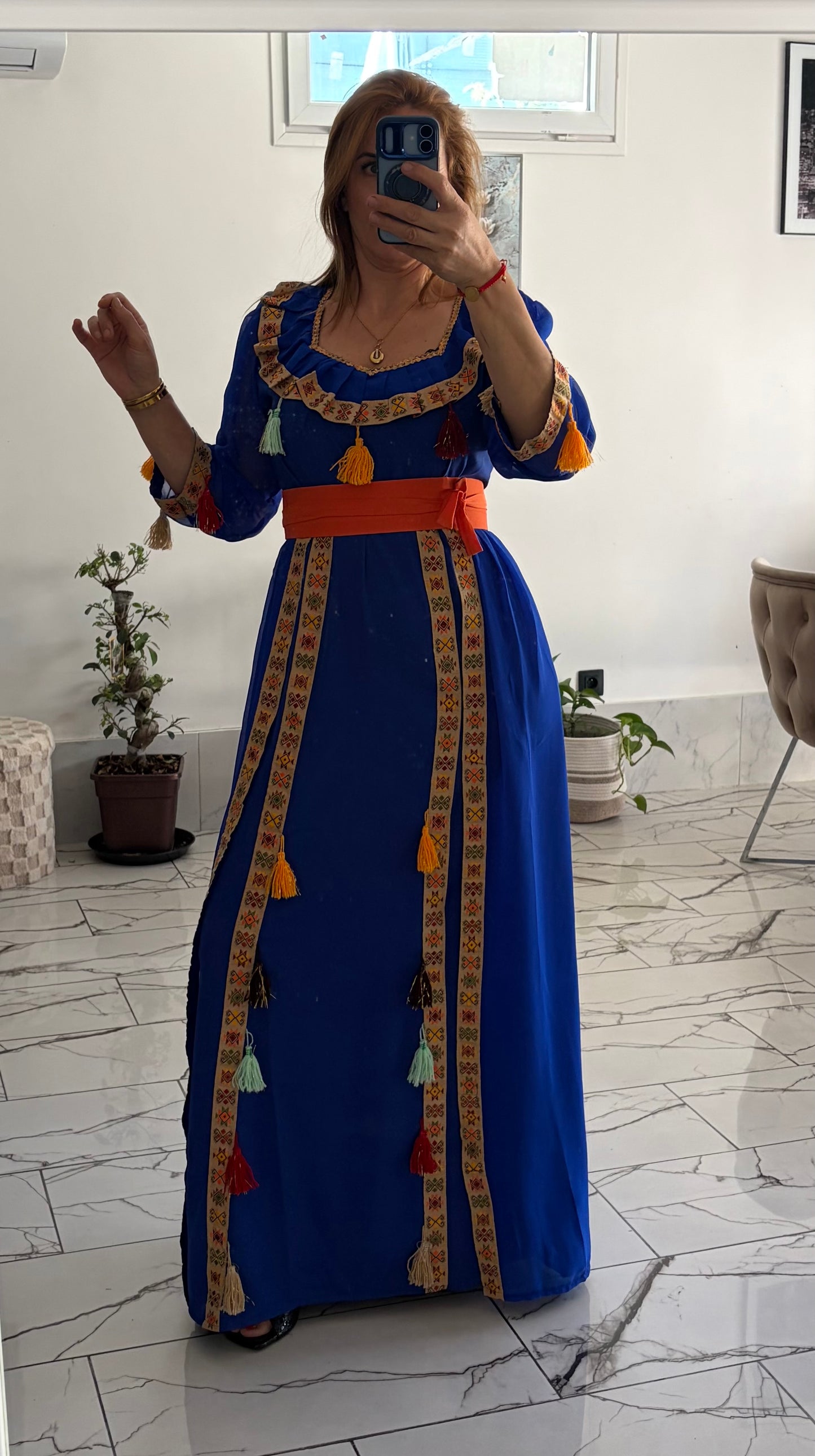 Robe Casandra model 11 bleu T36/48