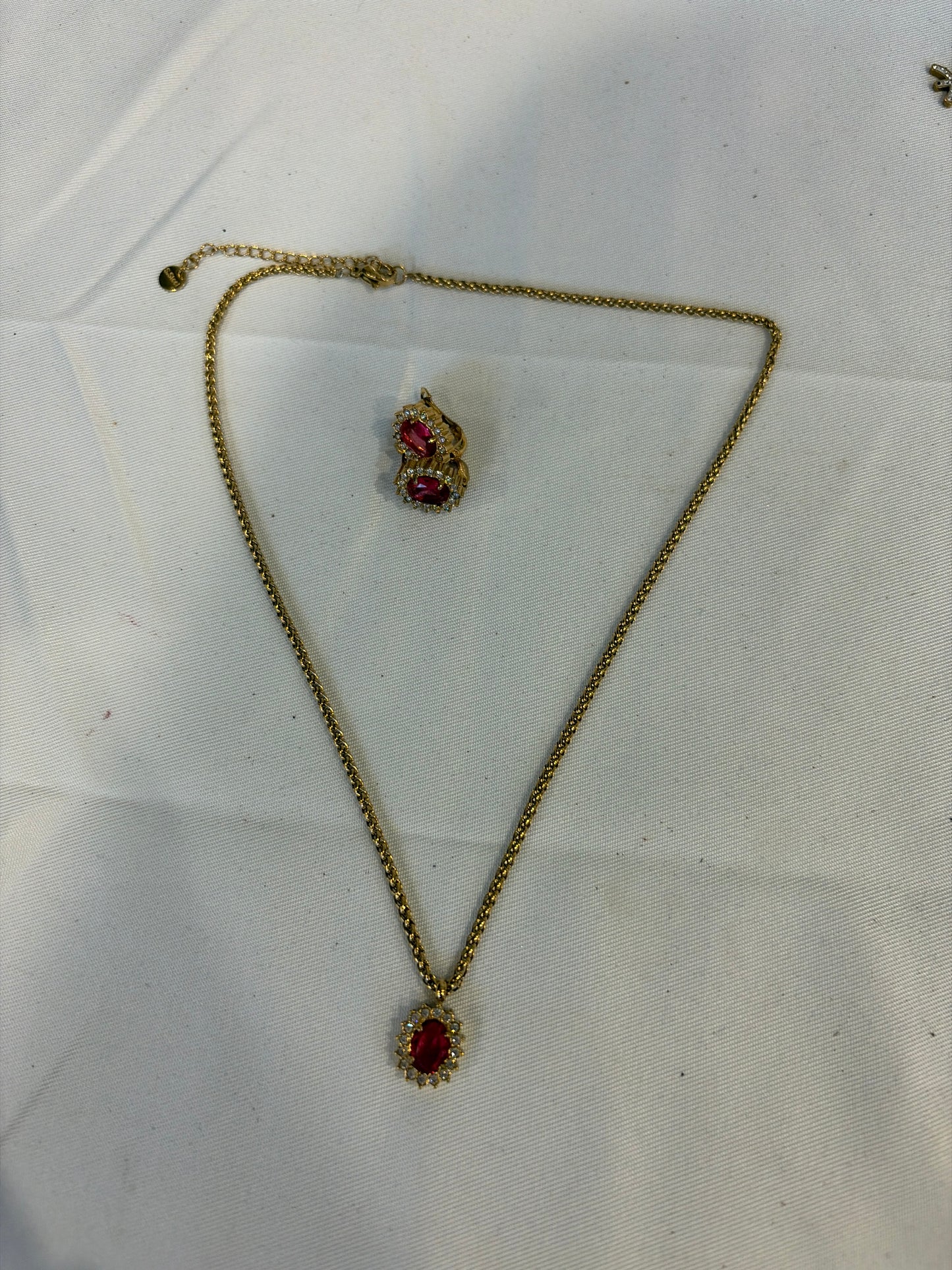 Ensemble diamant rose