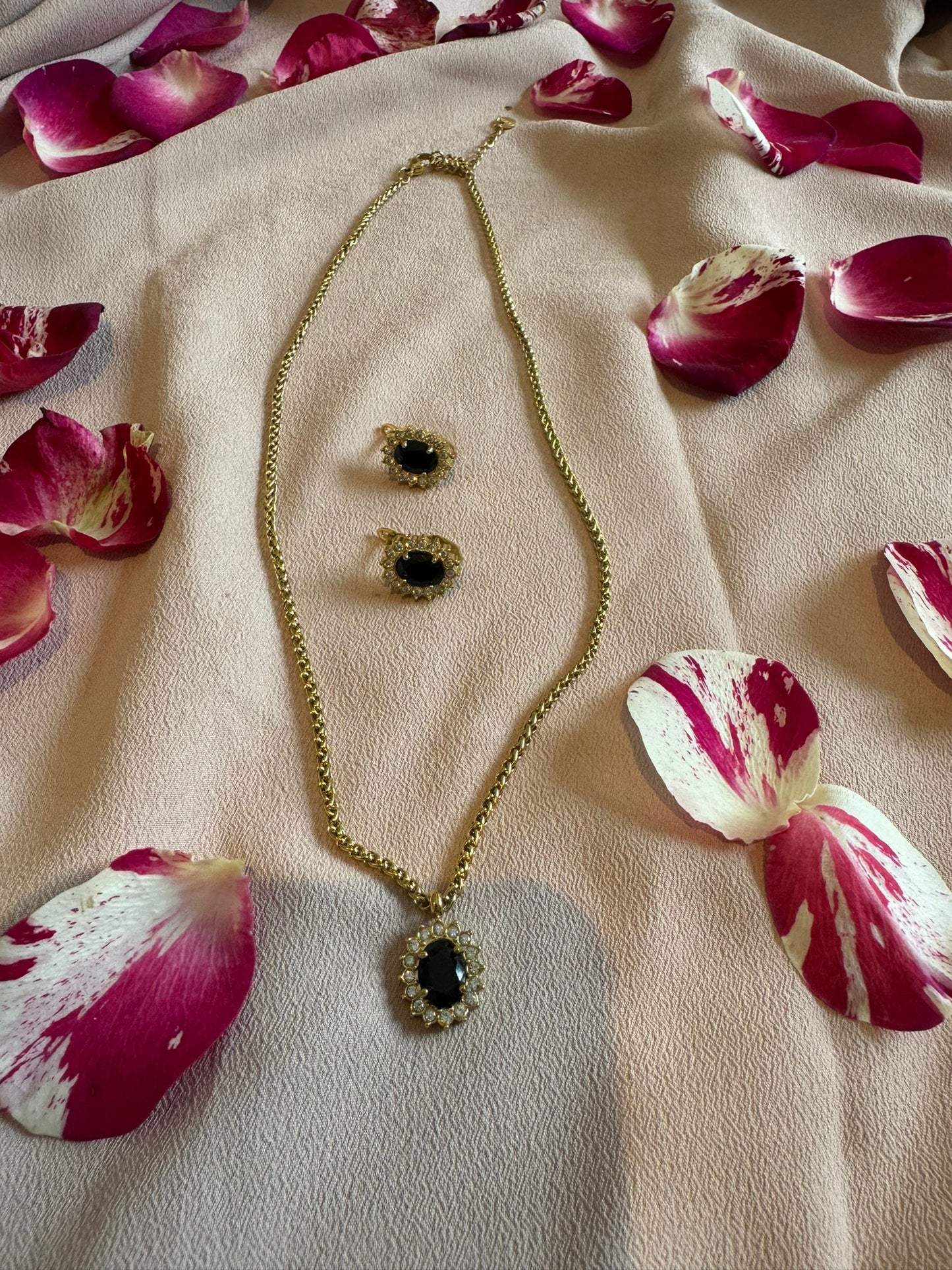 Ensemble perles rose