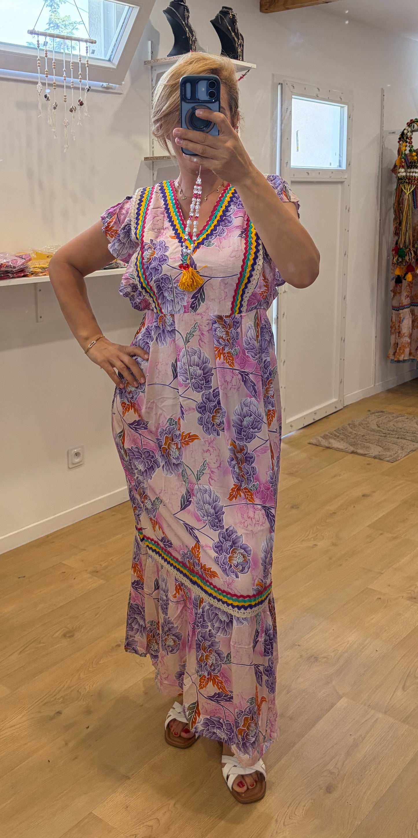 Robes joies de vivre viollet taille 36/48