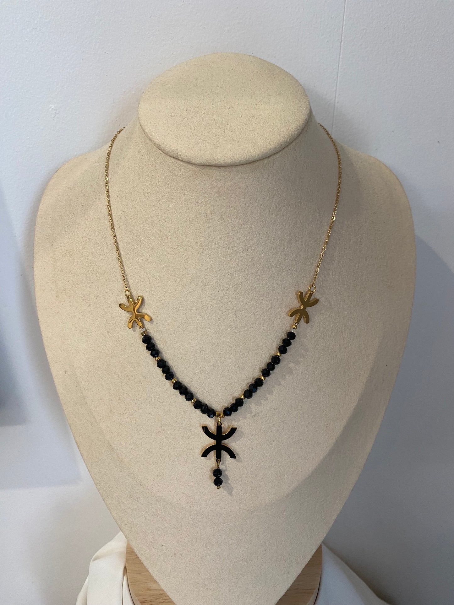 Collier berbère perle noir