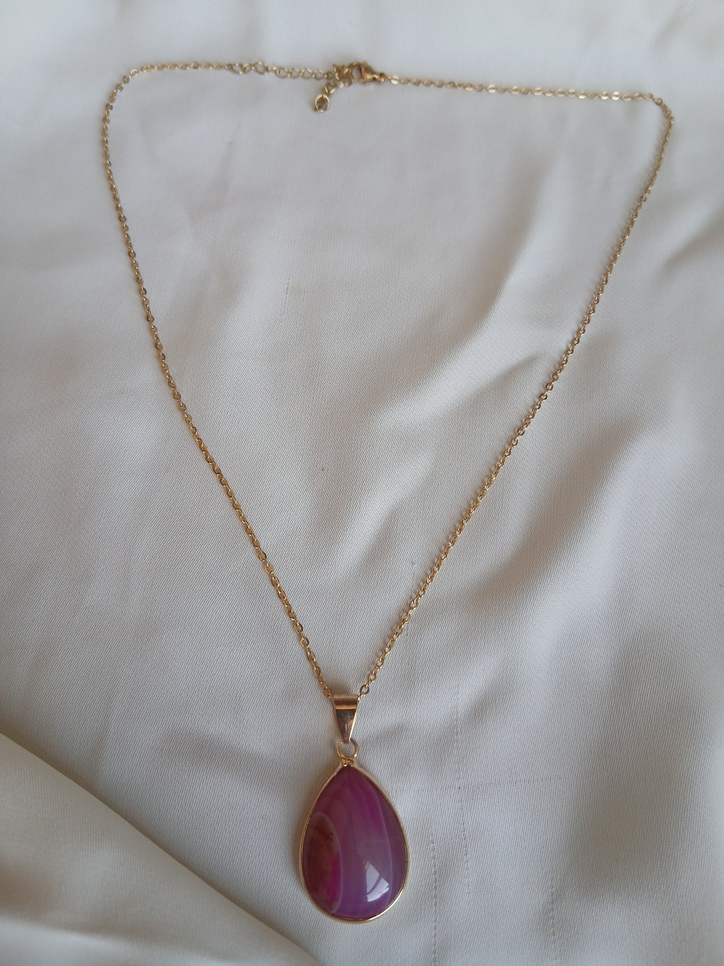 Collier pierre améthyste