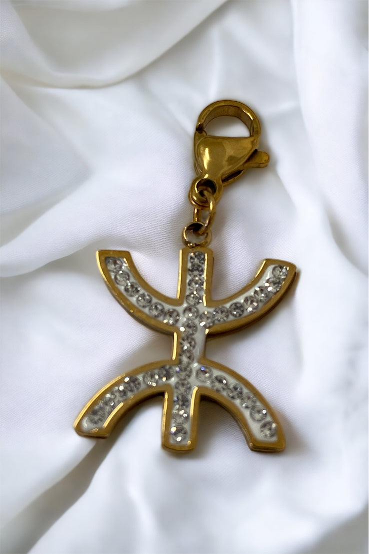 Pendentif berber perlé