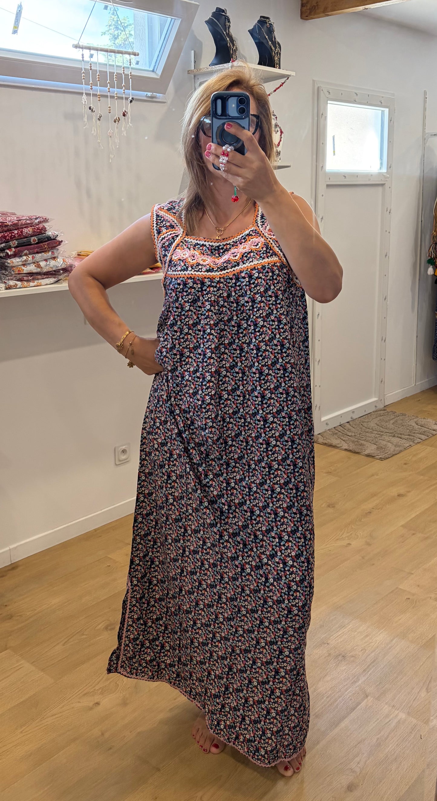 Robes maison fleurs mini t 36/46