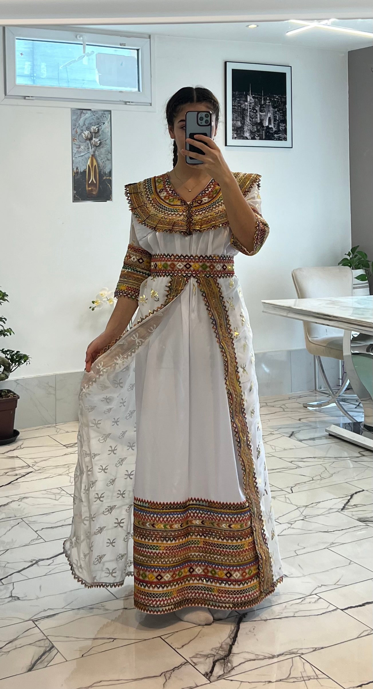 Robe motif berbère fête