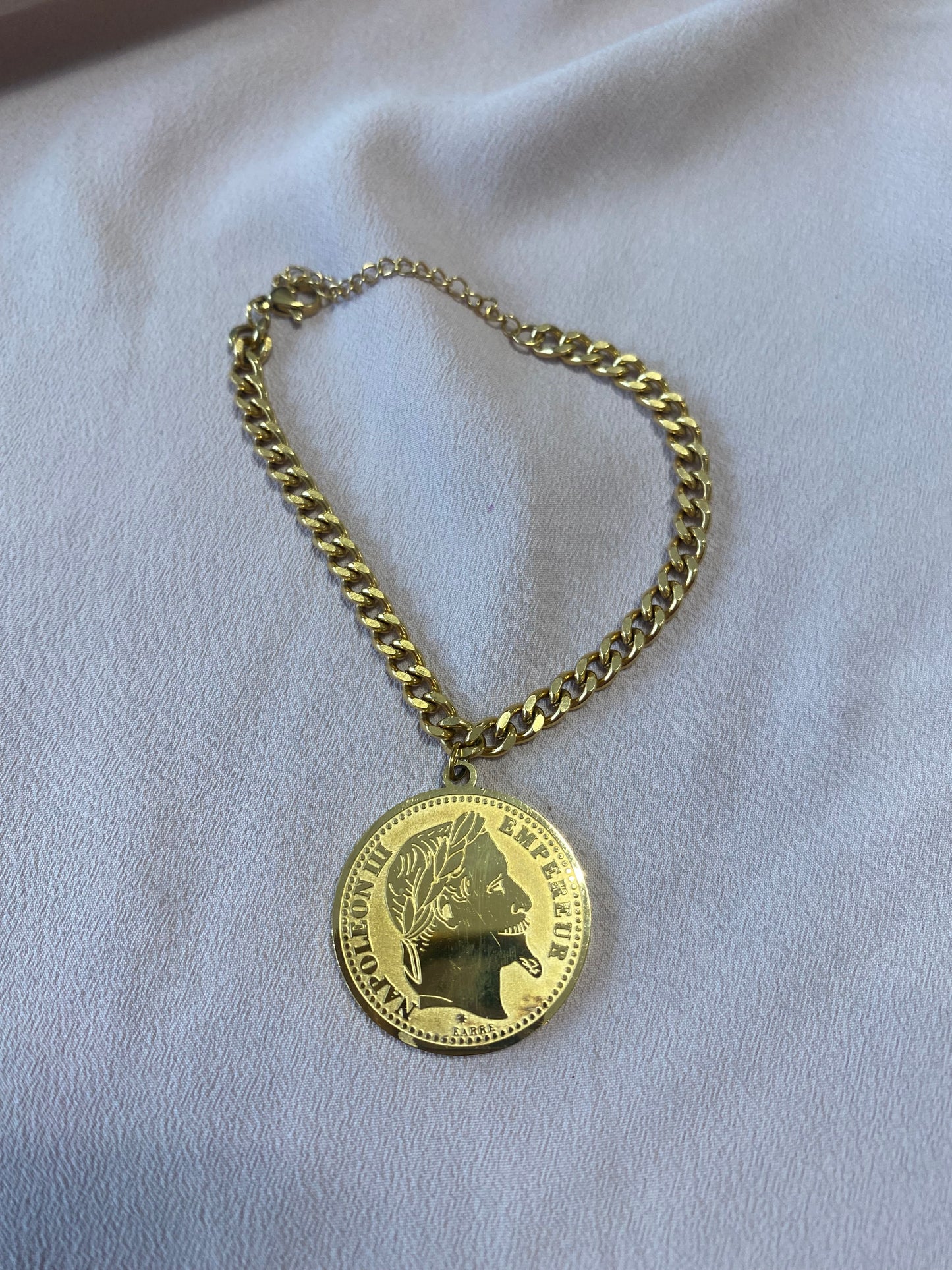 Bracelet pièce Napoléon
