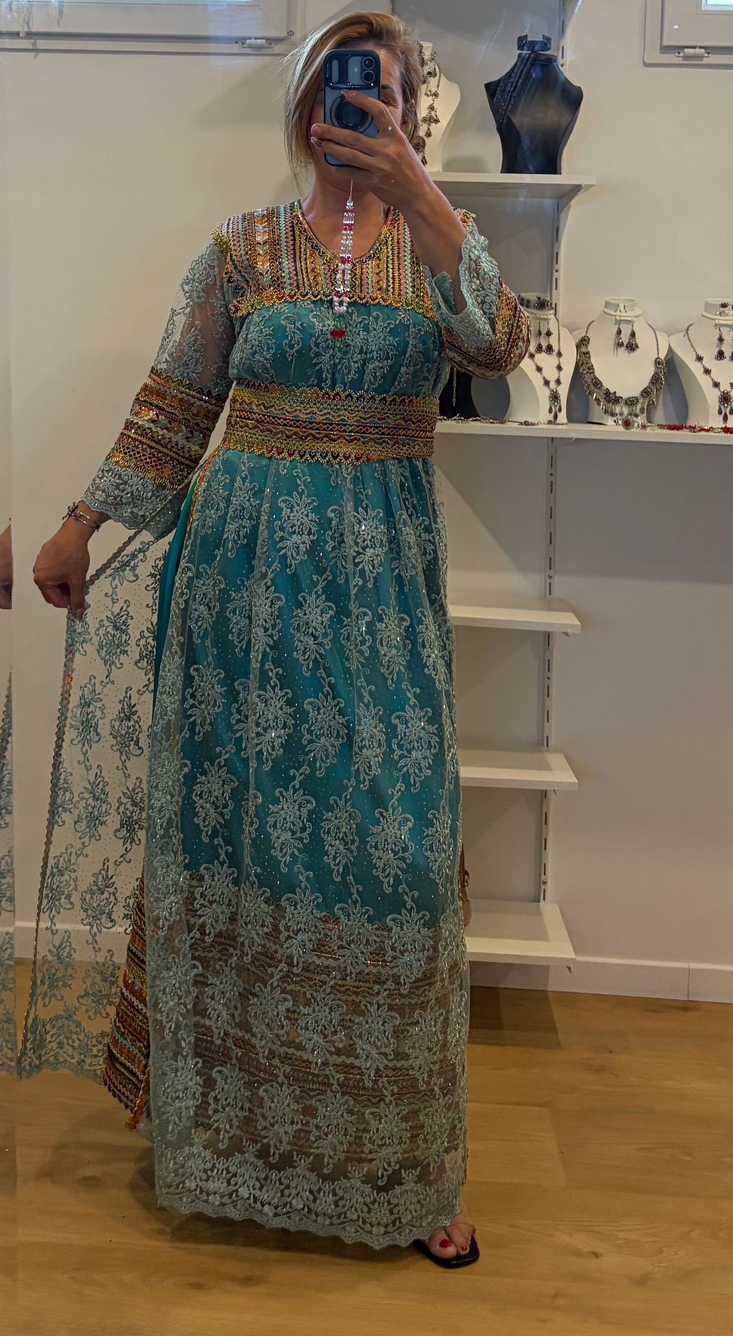 Robe noumidia bleu T36/48