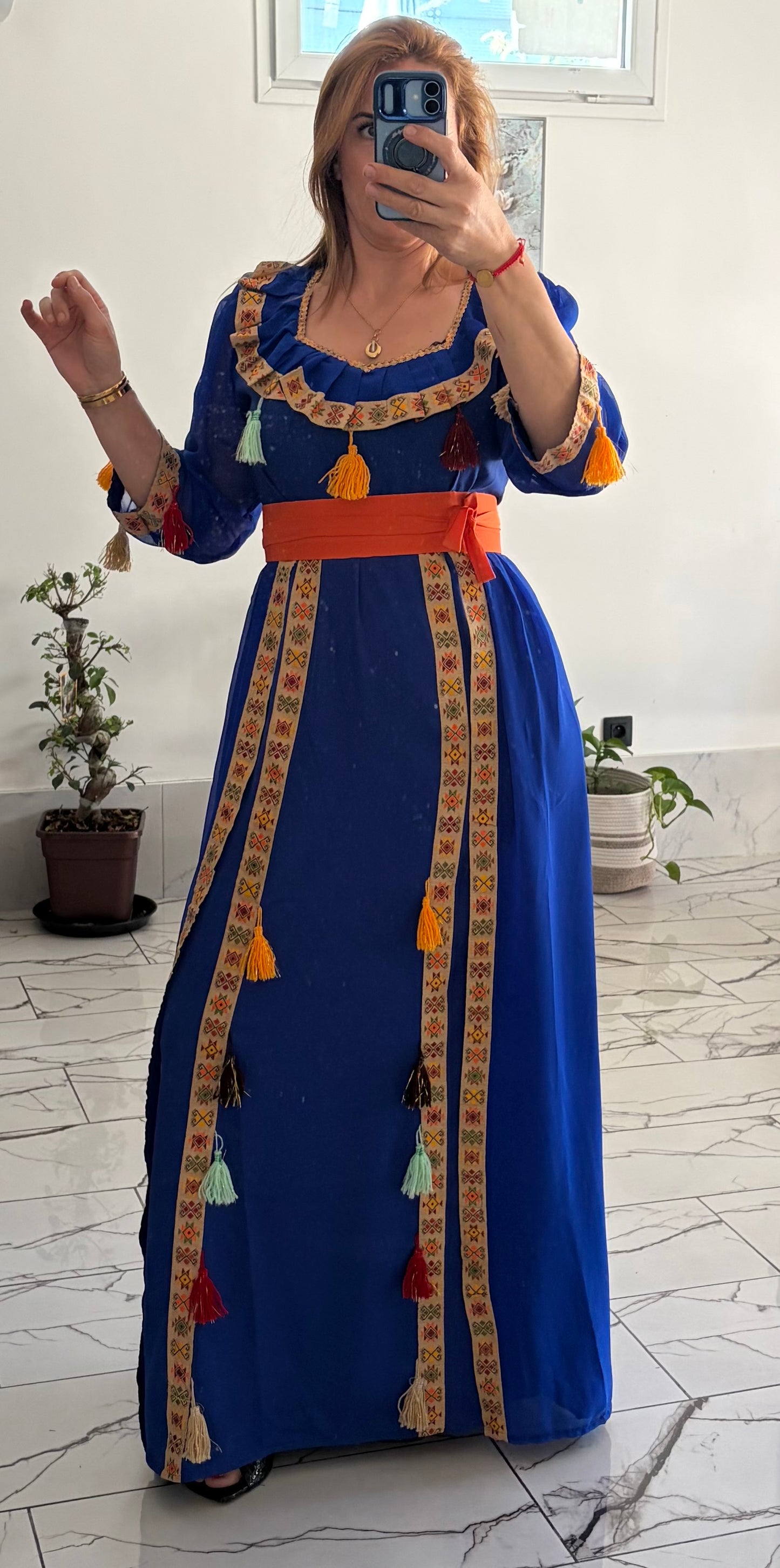 Robe Casandra model 11 bleu T36/48