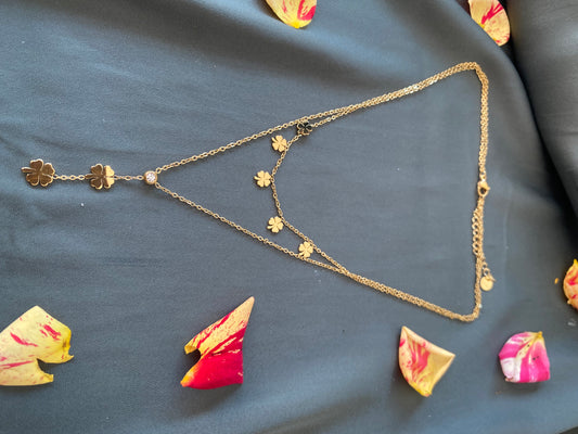 Collier double trèfle