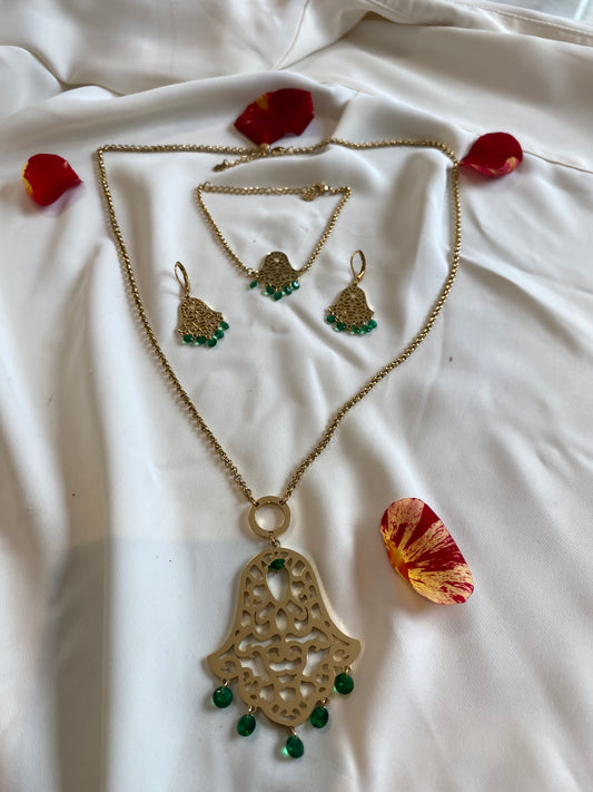 Ensemble clochette verte