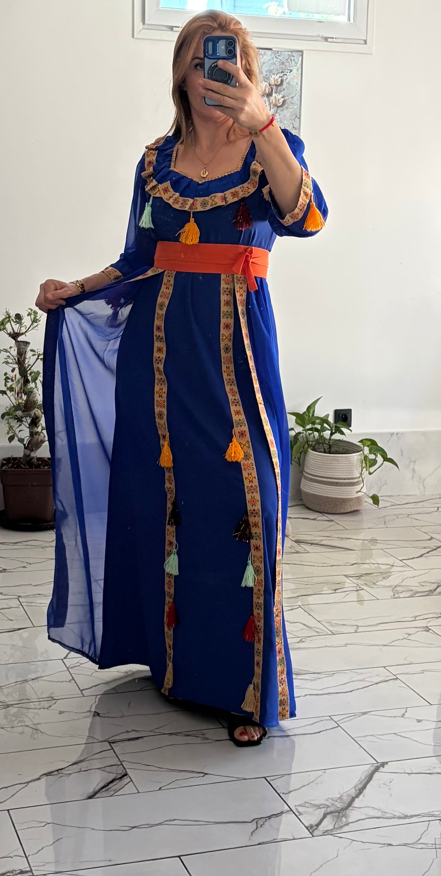 Robe Casandra model 11 bleu T36/48