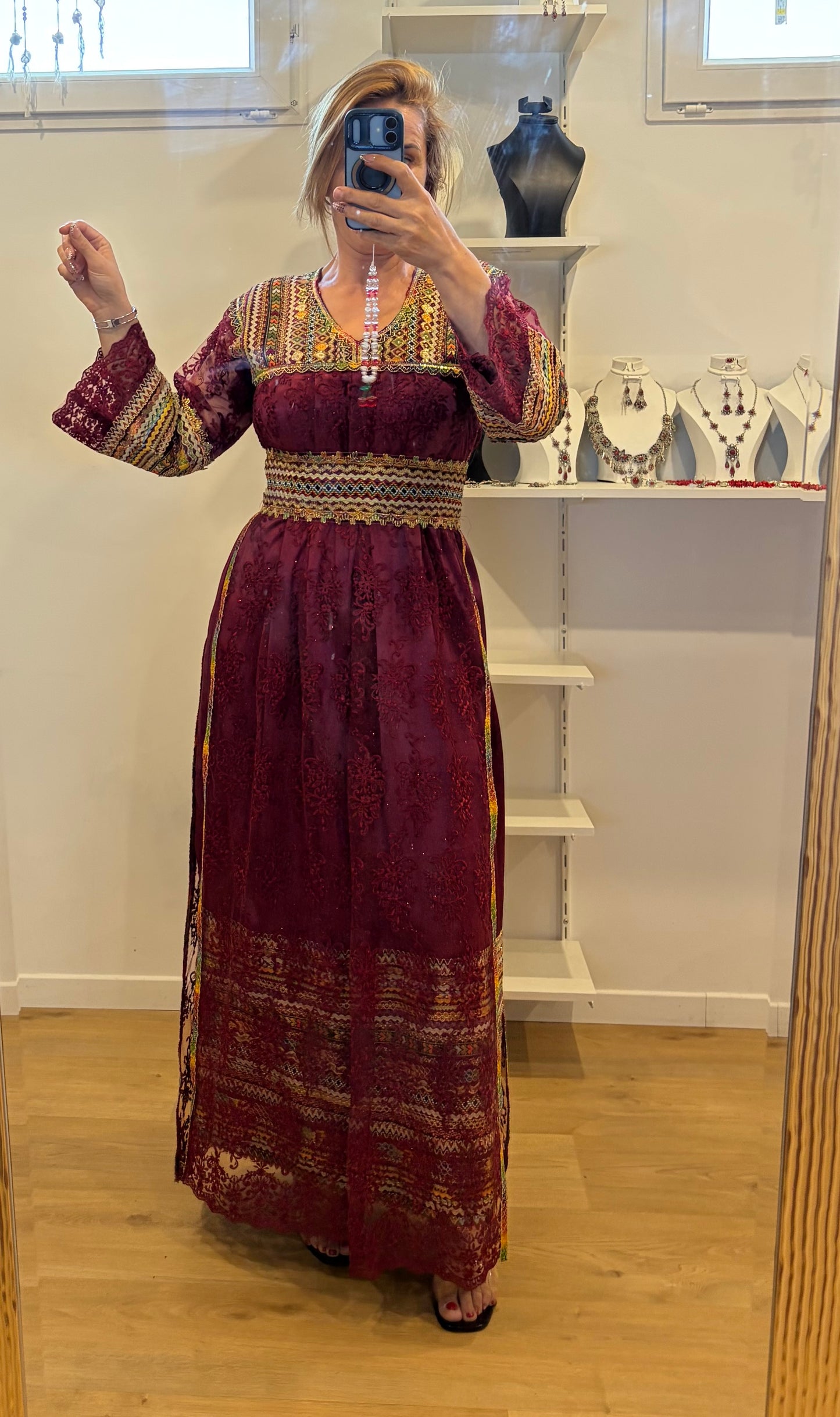 Robe noumidia bordeaux T36/48