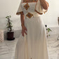 Robe kabyle moderne T36/48 beige