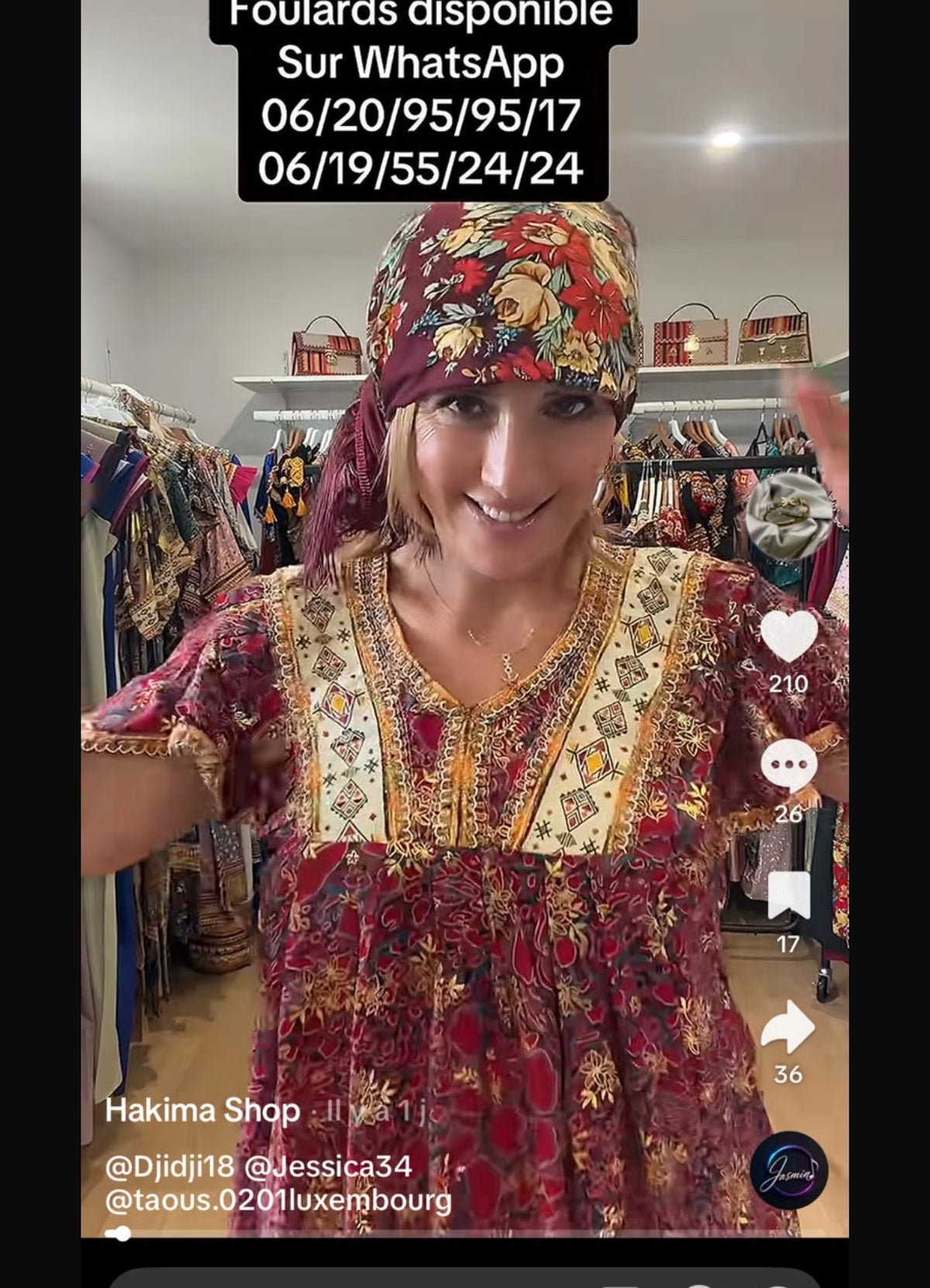 Panier robe rouge