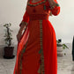 Robe kabyle modèle 11 orange T36/48