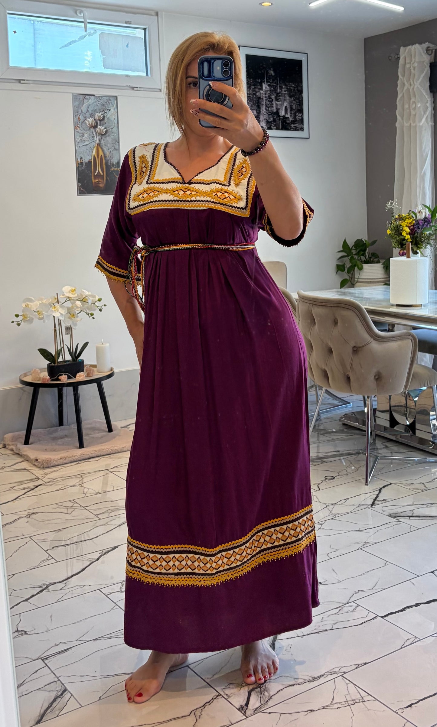 Robe kabyle violet T36/46