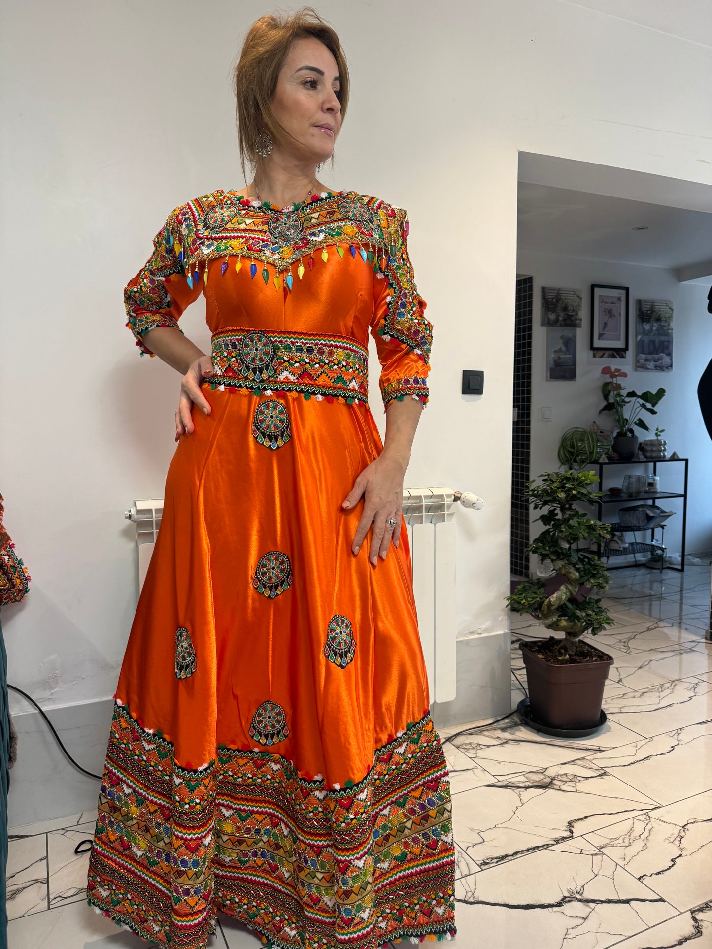 Robes de fête orange ( 36 aux 40)