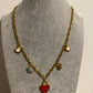 Collier bibelots rouge