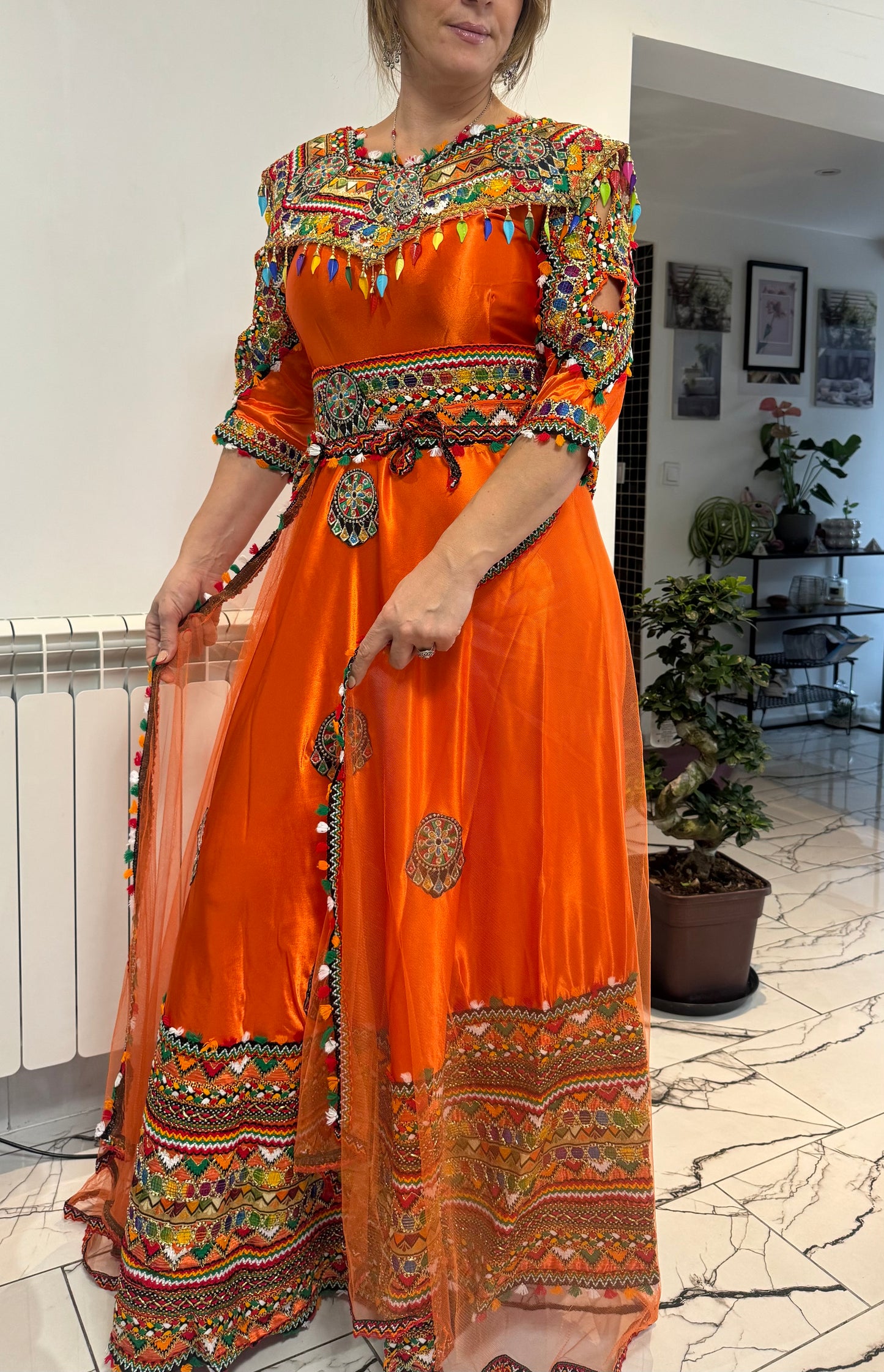 Robes de fête orange ( 36 aux 40)