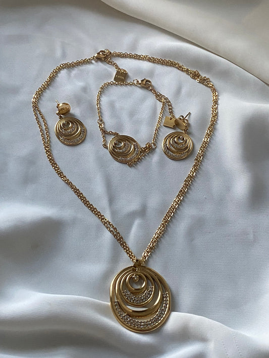 Parure rondelle 3 pièce