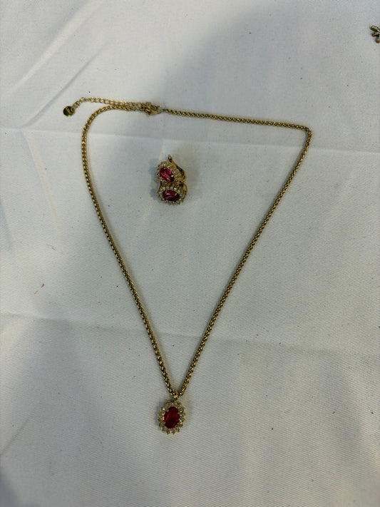Ensemble diamant rose