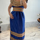 Robe bleu satin français T36/48