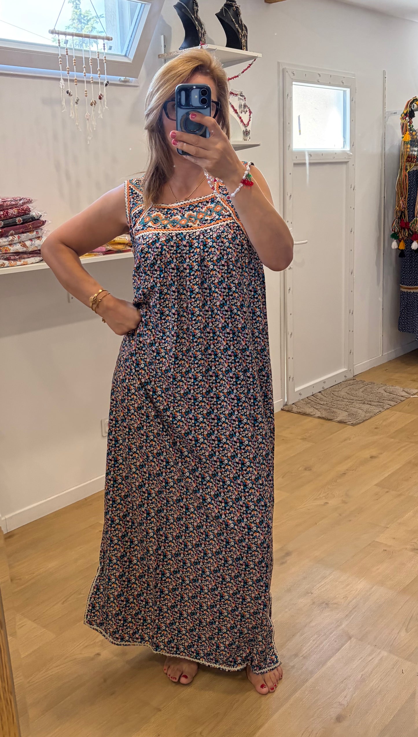Robes maison fleurs mini t 36/46
