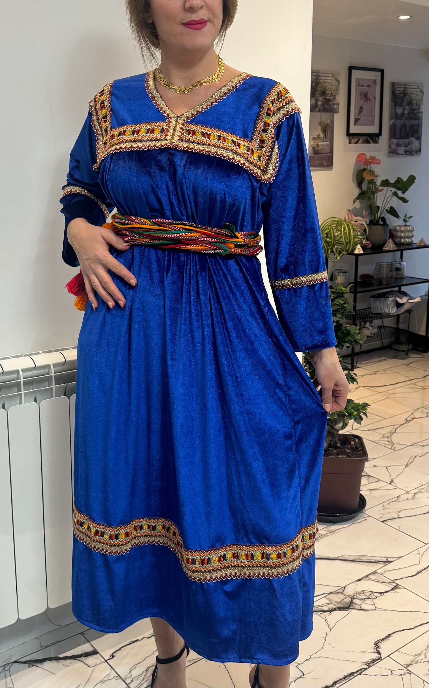 Robes velours violet sombre taille ( 36 aux 46 )