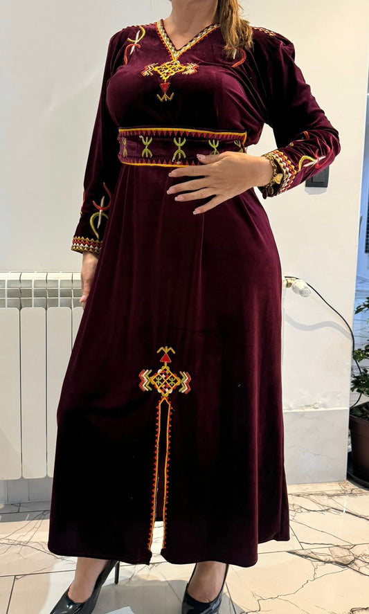 Robe berbère rouge Bourdeau XXL