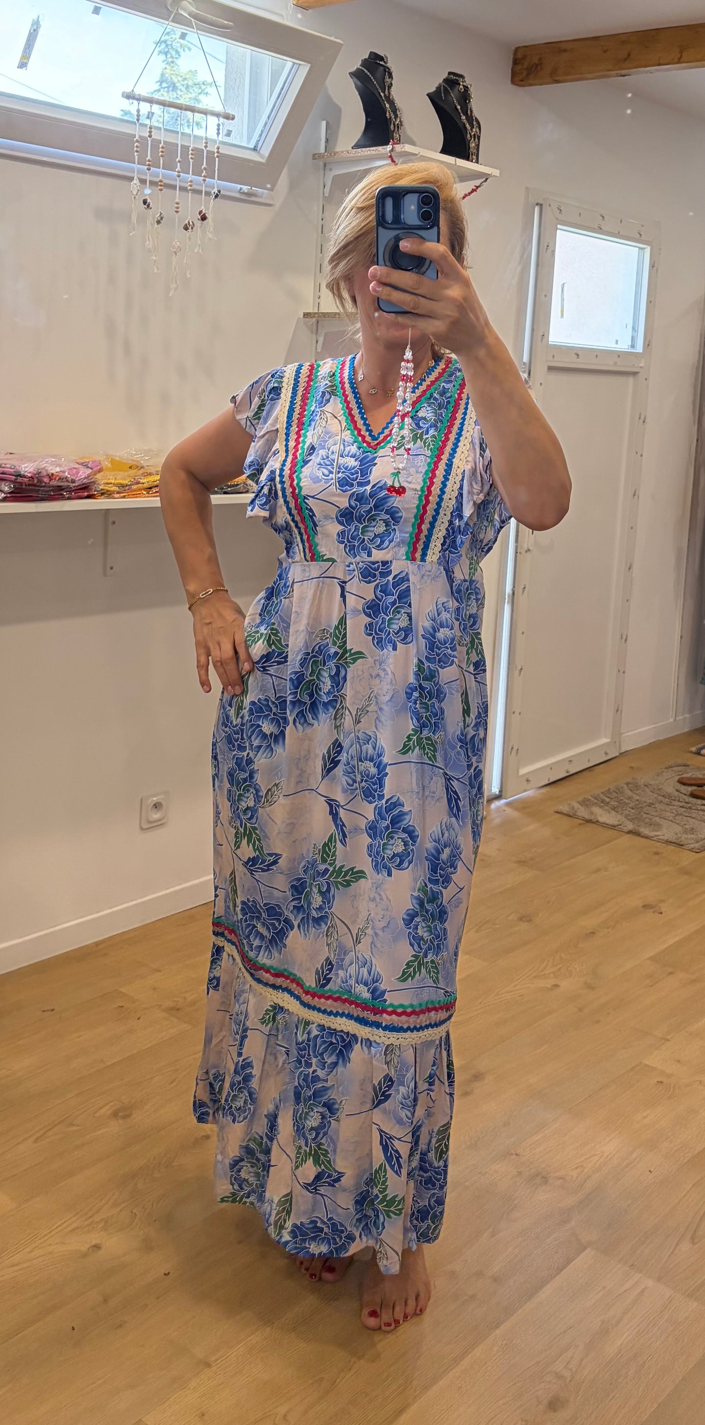 Robes joie de vivre bleu taille 36/48