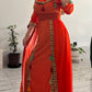 Robe kabyle modèle 11 orange T36/48
