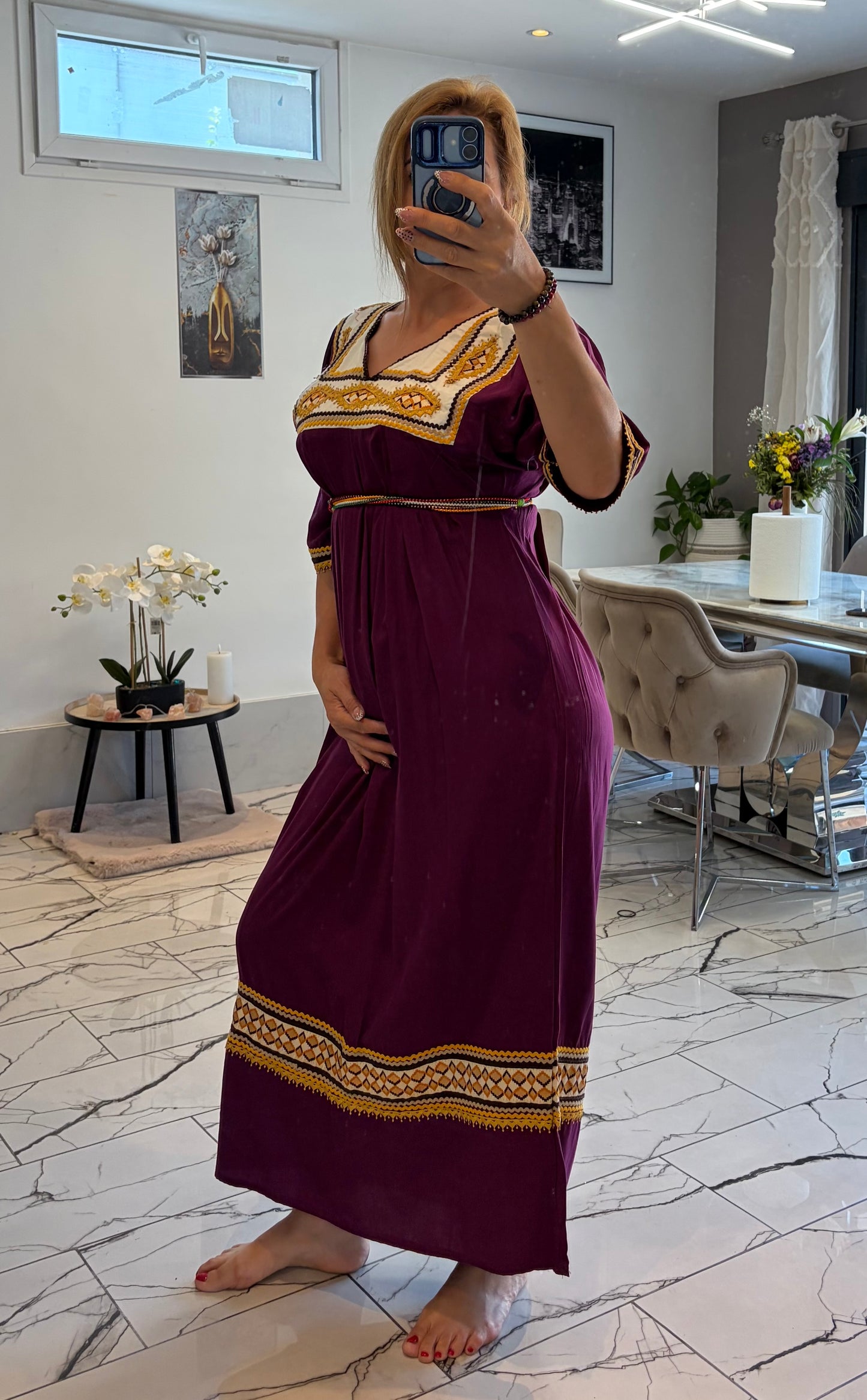 Robe kabyle violet T36/46