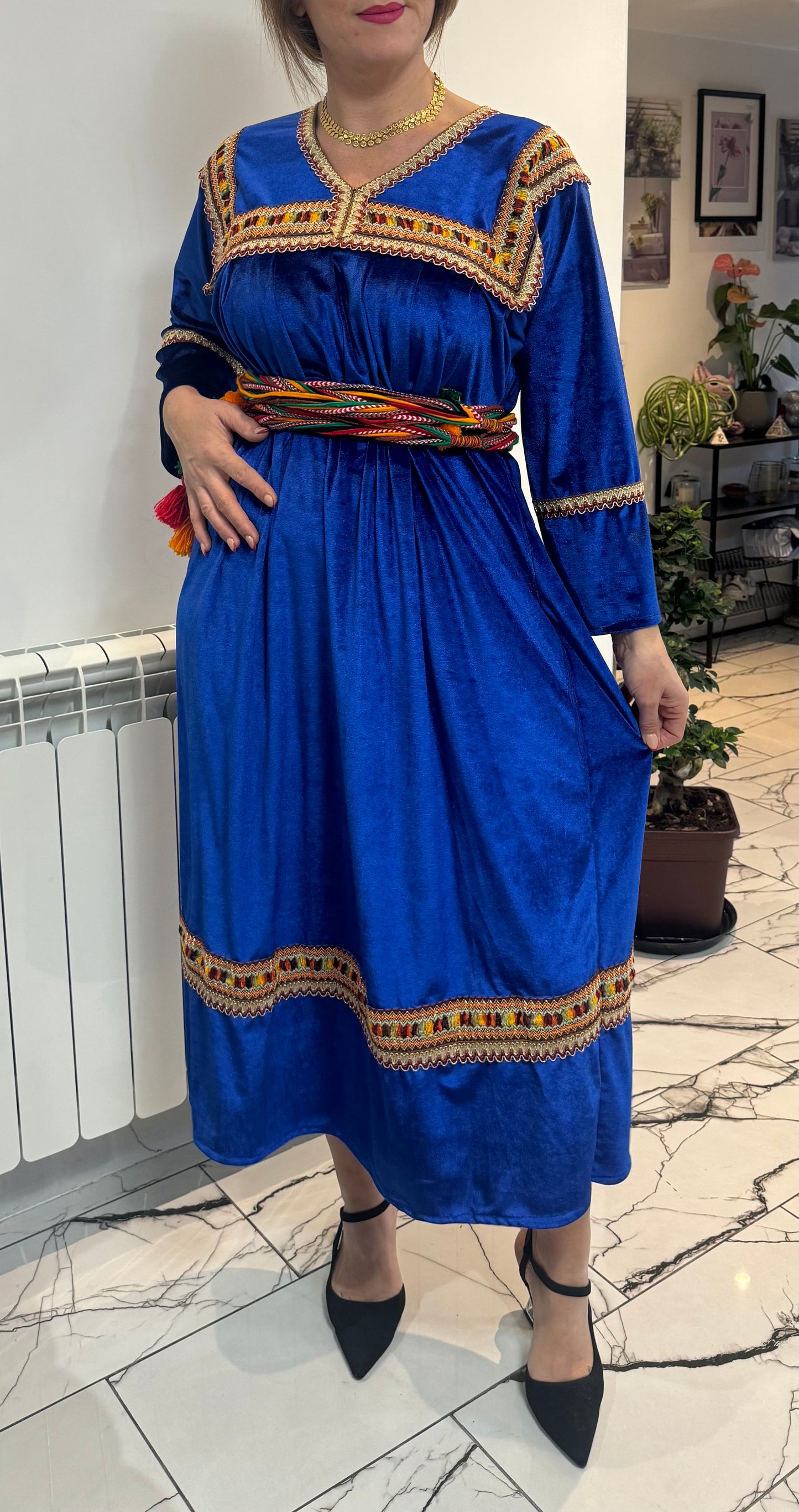 Robes velours violet sombre taille ( 36 aux 46 )