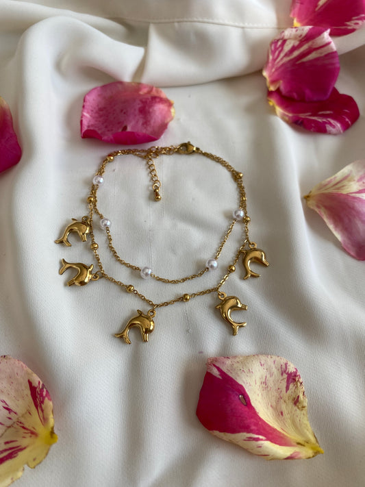 Bracelet de cheville dauphin
