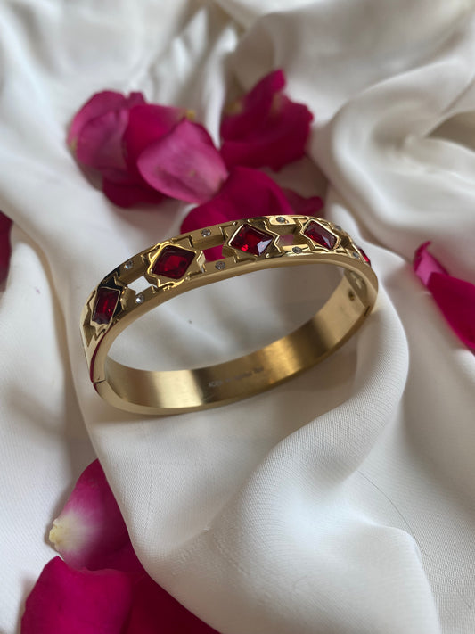 Bracelet d’été perle rouge