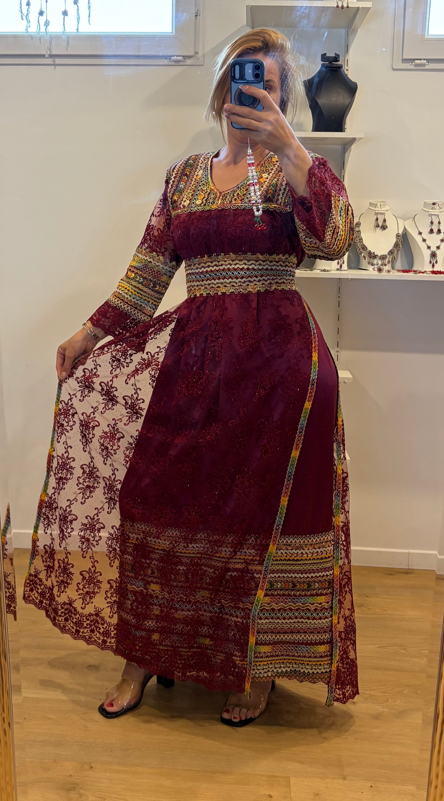 Robe noumidia bordeaux T36/48