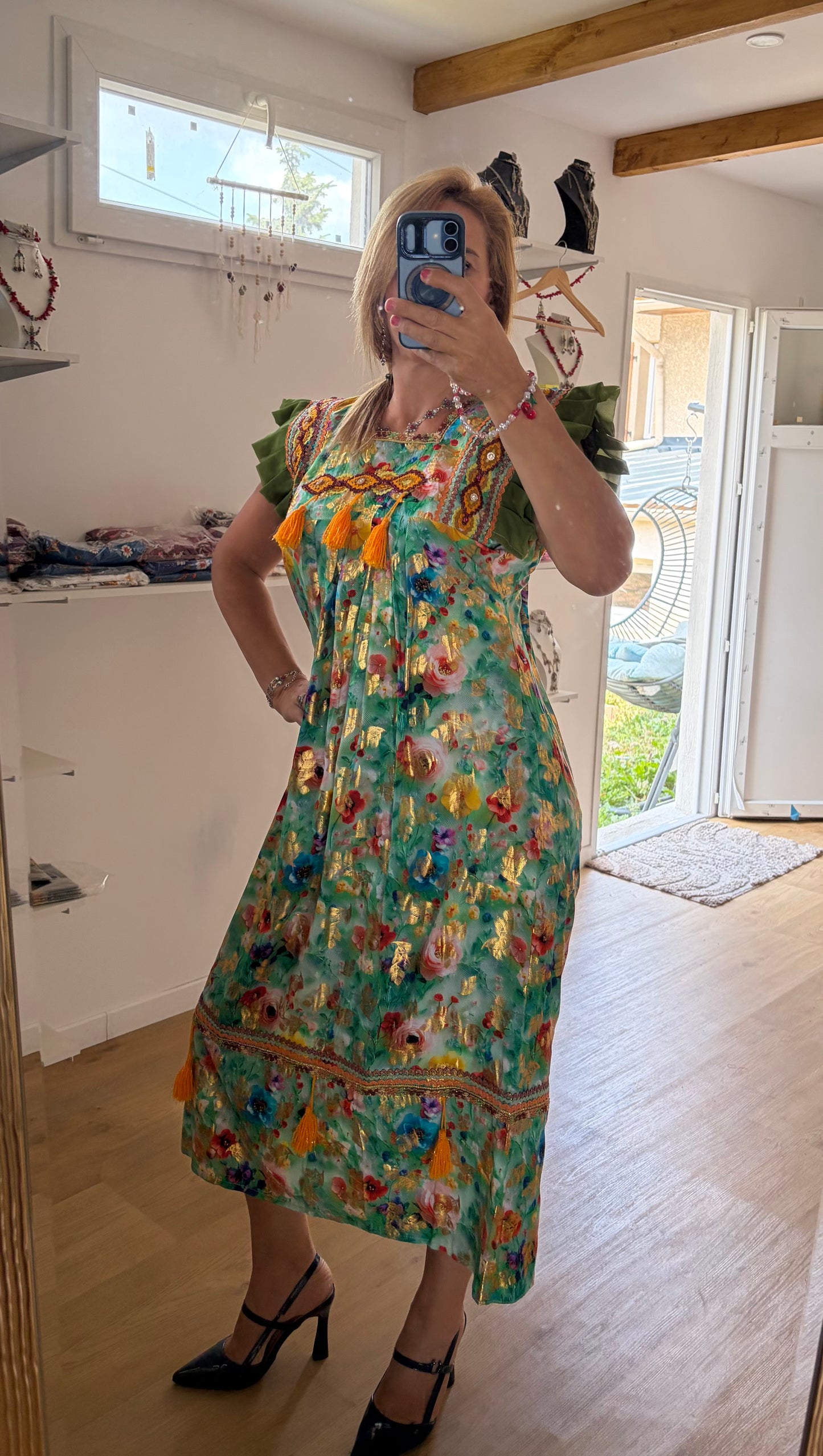 Robes modernes vert T36/46