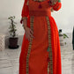 Robe kabyle modèle 11 orange T36/48