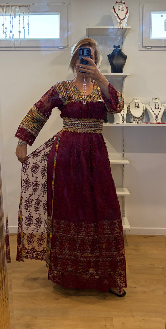Robe noumidia bordeaux T36/48