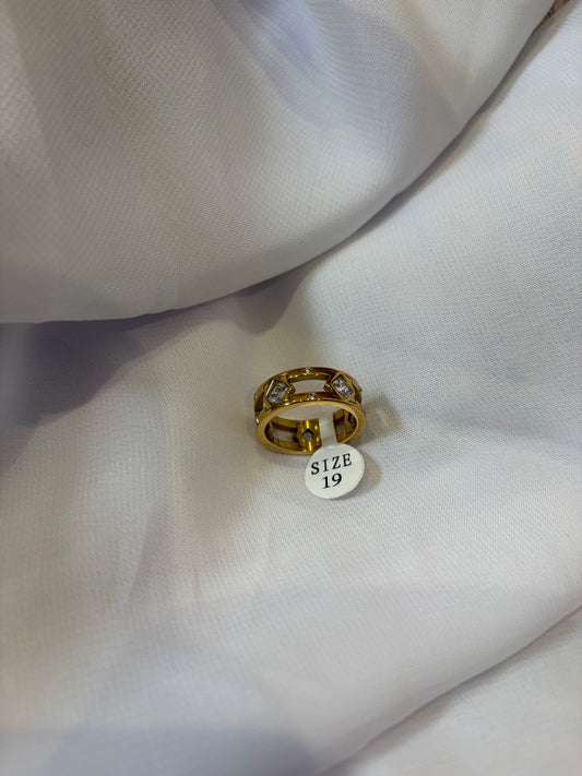 Bague diamants blancs T19