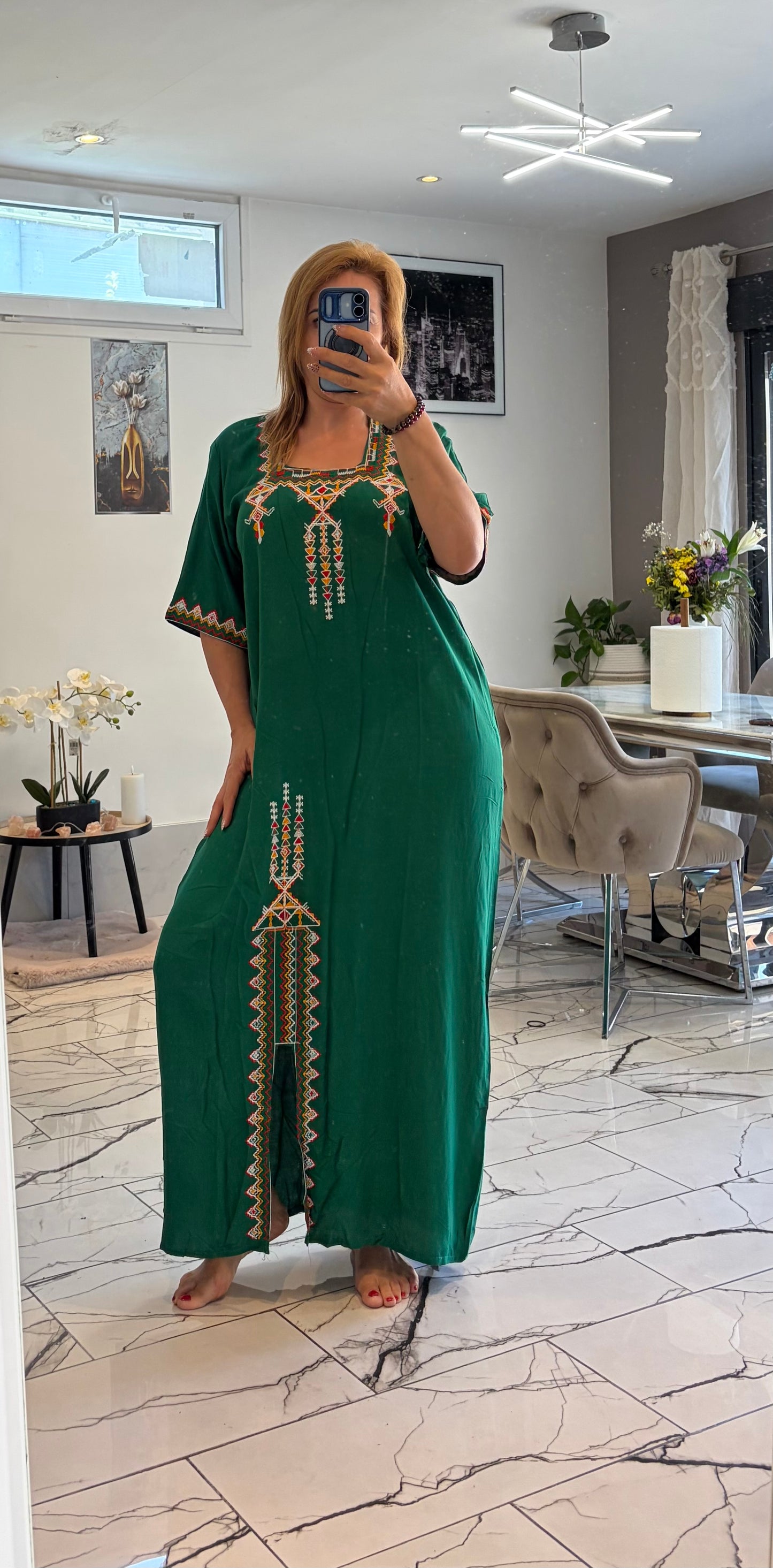 Robes broderie 3/4 taille 36/60