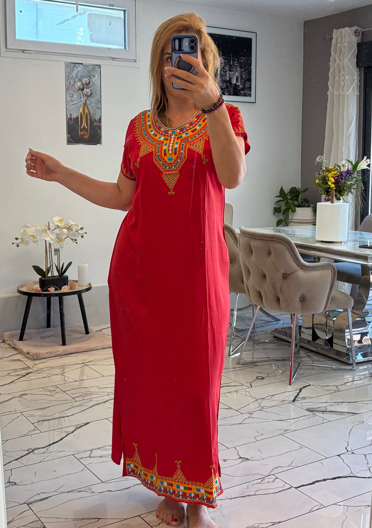 Robes maison brodé