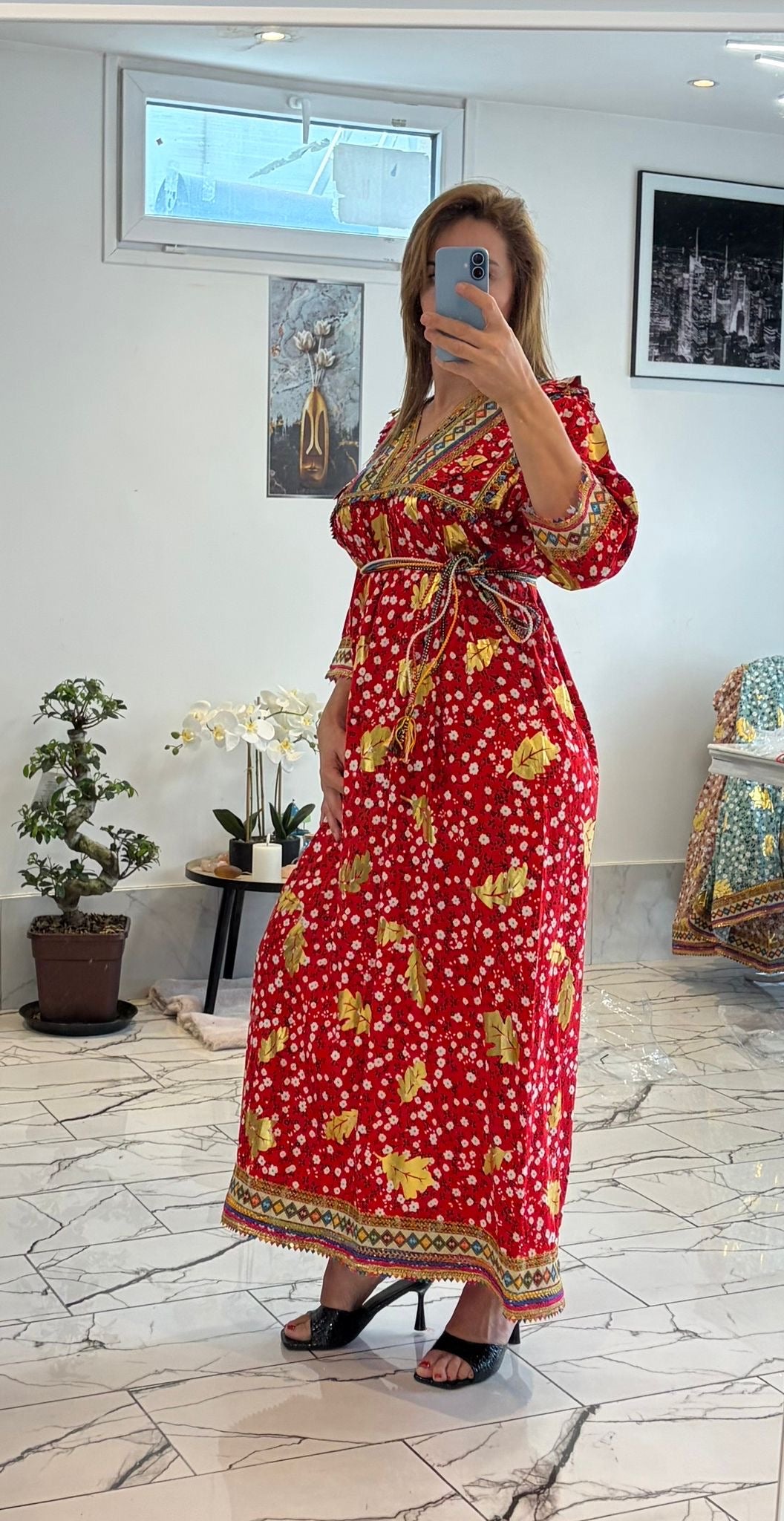Robes kabyle modèle petite fleurs