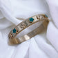 Bracelet Inspiration trèfle vert pièce