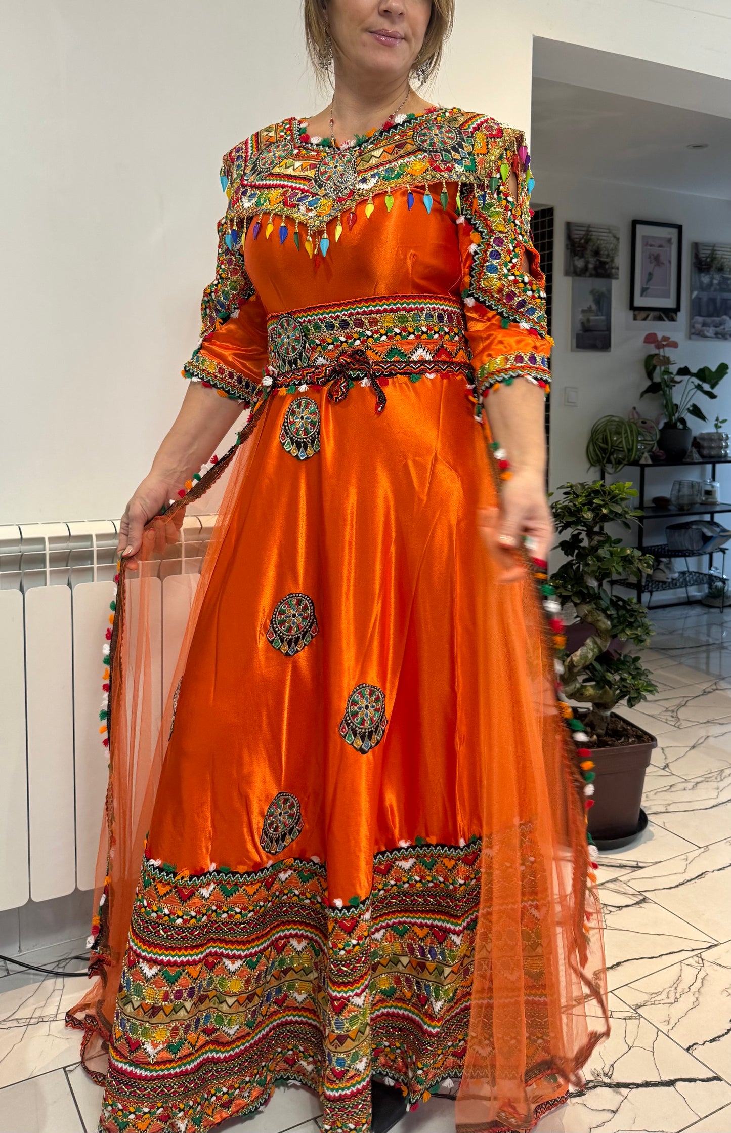 Robes de fête orange ( 36 aux 40)