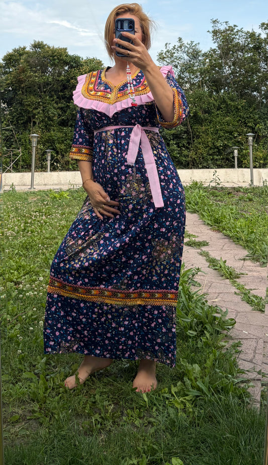 Robes fleuries rosée