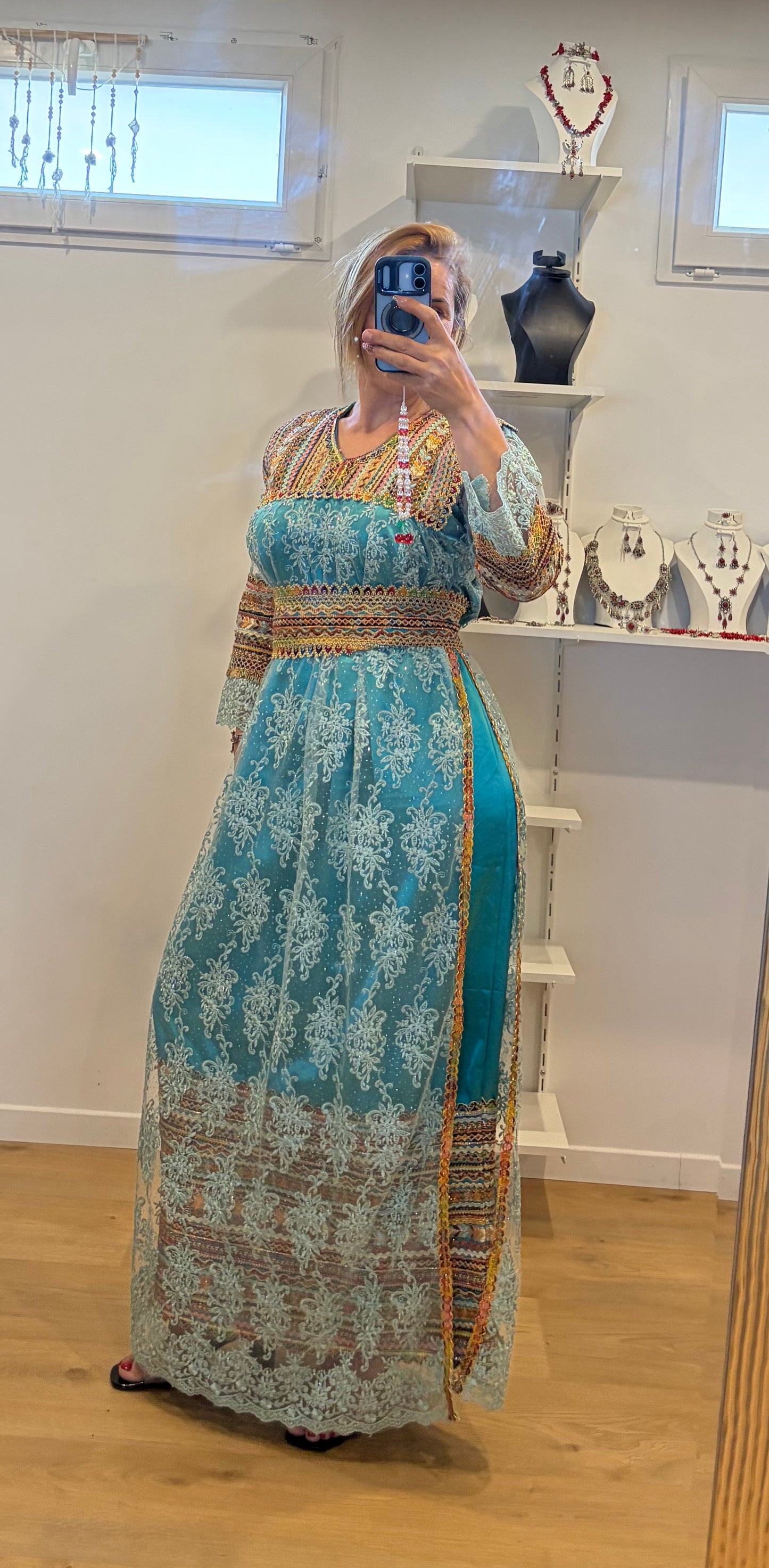 Robe noumidia bleu T36/48