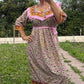 Robes fleuries rosée