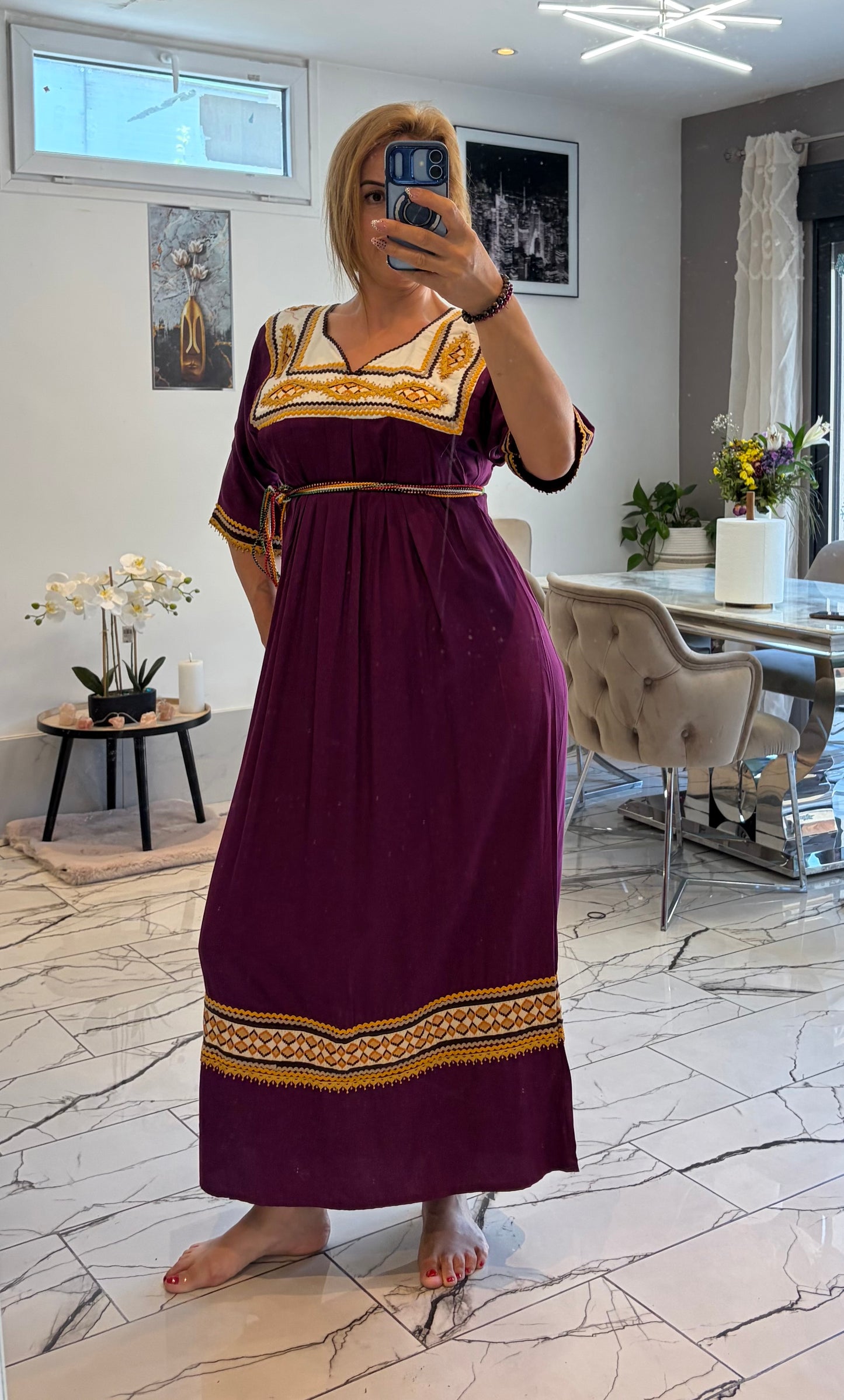 Robe kabyle violet T36/46